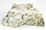 Green Titanite (Sphene), Pericline & Muscovite - Pakistan #209271-2